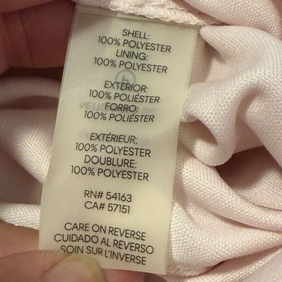 Calvin Klein Floral Chiffon High Low Dress Pink Multi Size 14 Excellent - Picture 9 of 9